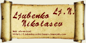 Ljubenko Nikolašev vizit kartica